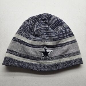 Dallas Cowboys Unisex Beanie ONE SIZE Navy Bluegray Reebok Logo Embroidered NFL